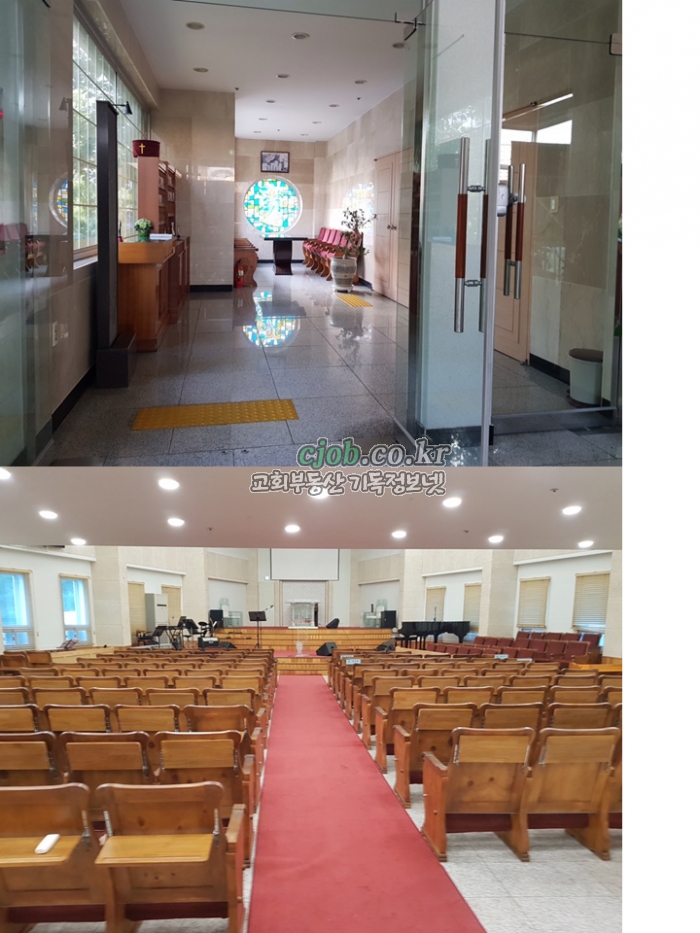 5.예배당 입구 및 예배당(2층) (교회매매 -기독정보넷 cjob.co.kr)