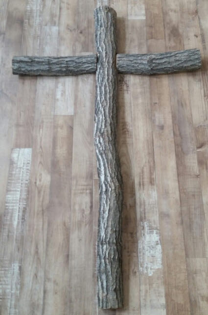 자연원목나무 십자가 - 2번째 사진. (기독정보넷 - 기독교 벼룩시장.) 