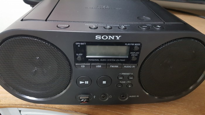 1번 SONY CD FM USB 라디오
