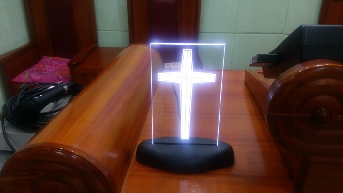 십자가조명(LED)팝니다 - 4번째 사진. (기독정보넷 - 기독교 벼룩시장.) 