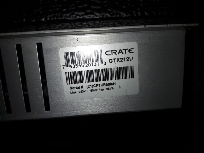 기타엠프(CRATE GTX212U) 팝니다^^ - 4번째 사진. (기독정보넷 - 기독교 벼룩시장.) 