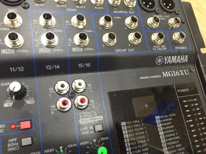 야마하 MG16XU (오디오 믹서) + 메인스피커 = 25만원 - 2번째 사진. (기독정보넷 - 기독교 벼룩시장.) 