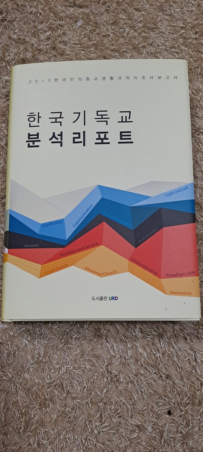 한국기독교분석리포트 책 - 1번째 사진. (기독정보넷 - 기독교 벼룩시장.) 