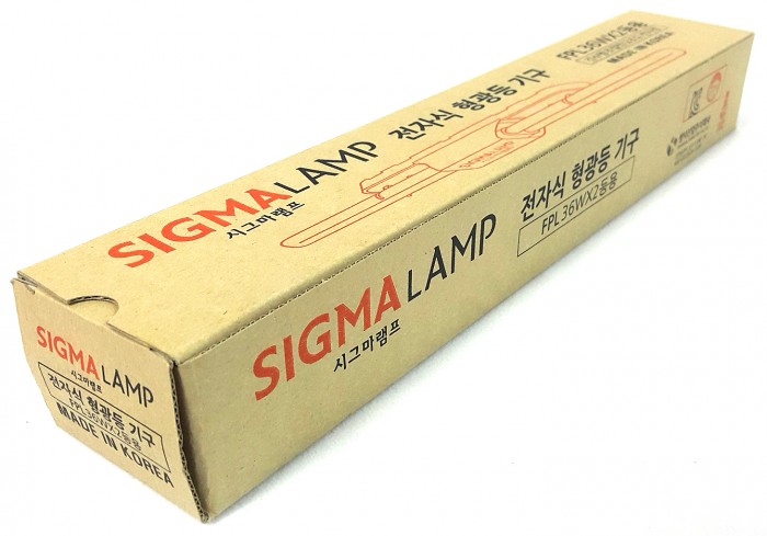 시그마램프 전자식형광등기구 FPL36WX2등용 긴수명 초절전 고조도반사경 새상품 - 1번째 사진. (기독정보넷 - 기독교 벼룩시장.) 