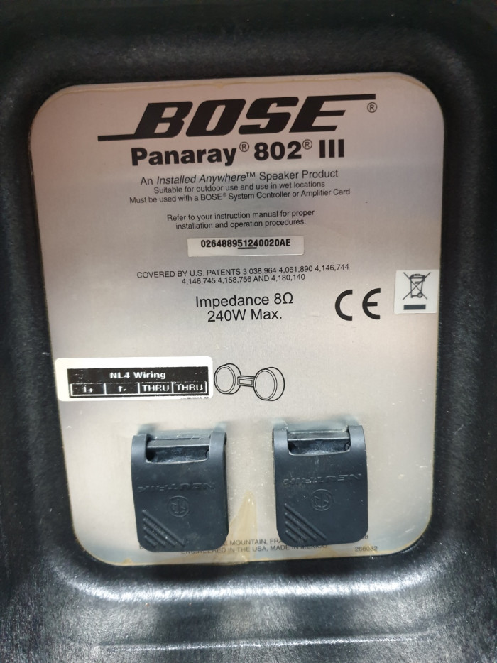 BOSE 802-3 보스 PA스피커 패시브 방수 스피커 벽부용 매장용 공연용 2조4개팝니다 - 7번째 사진. (기독정보넷 - 기독교 벼룩시장.) 